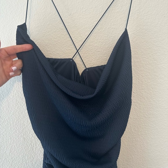 Navy blue PrettyLittleThing dress - Picture 2 of 3